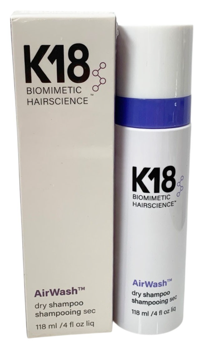 K18 AirWash™ Dry Shampoo 118 ml/4 oz Non-Aerosol New in Sealed Box Exp 02/29