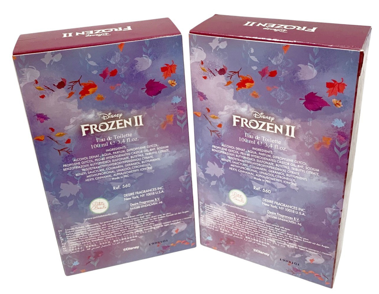 Disney Frozen II Anna 3.4 oz Eau De Toilette Spray By  Disney for Girls-Set of 2
