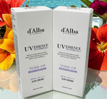D'ALBA WATERFULL UV ESSENCE TONE-UP VEGAN PURPLE CORRECTING SUNSCREEN SET OF 2
