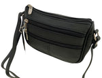 Black Soft Cowhide Leather Small Handbag Crossbody Shoulder Bag  Purse for Women