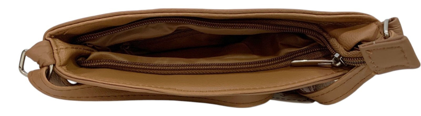 Brown Lt Cowhide Leather Small Handbag Crossbody Shoulder Bag  Purse for Women