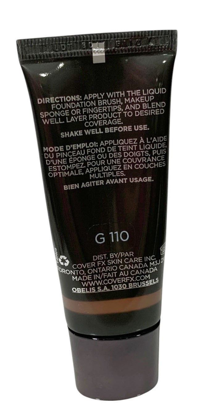 Cover FX Natural Finish Foundation - G 110 - 1oz/30ml -Sealed - New in Box
