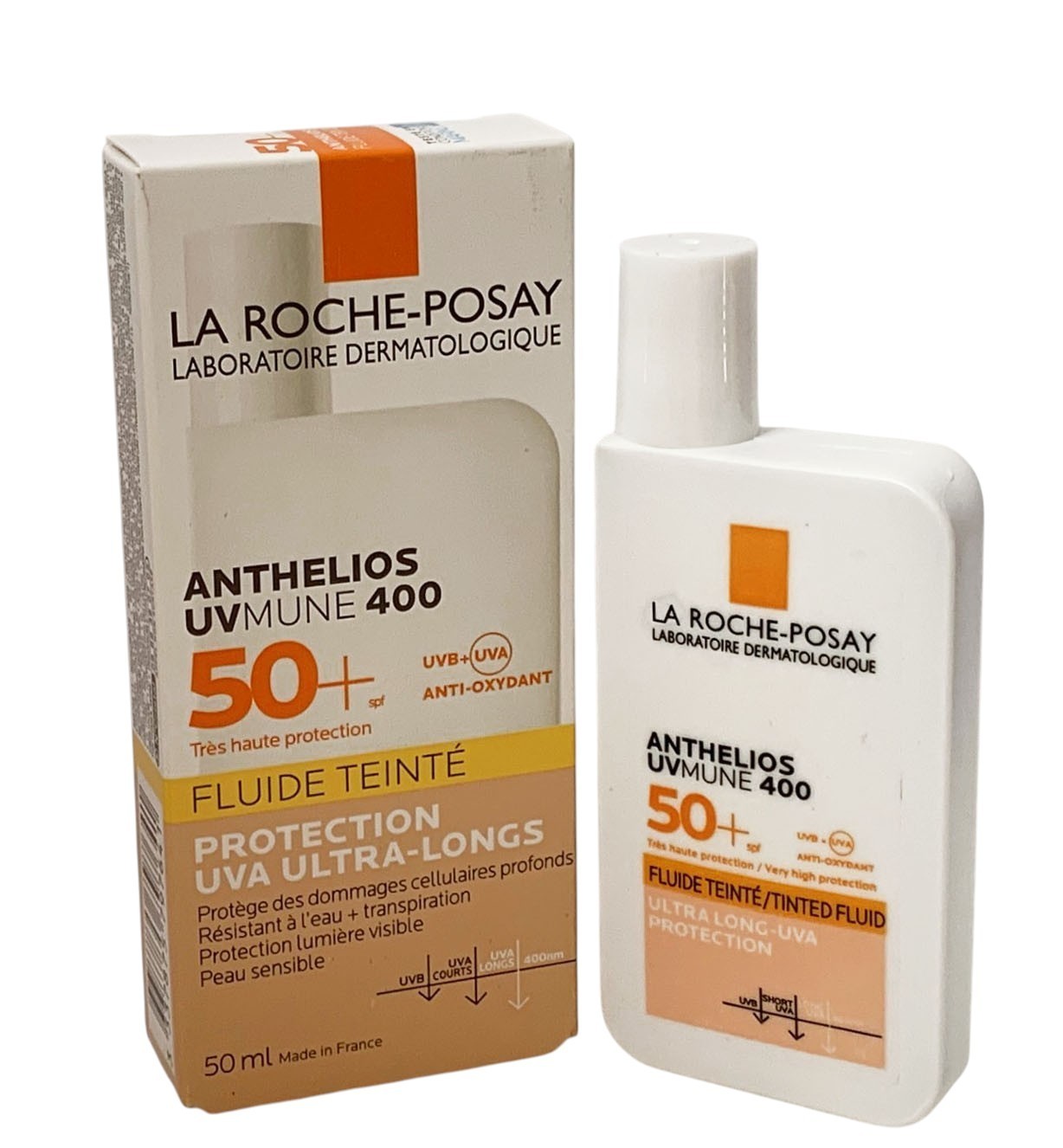 La Roche-Posay Anthelios UVMune 400 SPF 50+ Tinted Fluid 50ml SET OF 2 EXP 09/28