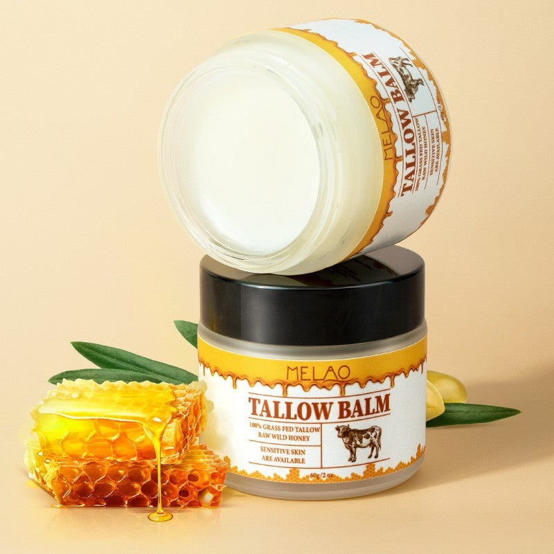MELAO TALLOW BALM GRASS FED&ROW WILD HONEY NATURAL SKIN MOISTURIZER &REPAIR 2oz