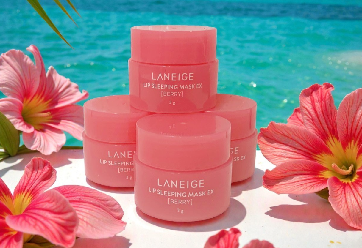 LANEIGE Lip Sleeping Mask EX Berry 3g Lip Care Moisture Treatment Set of 4