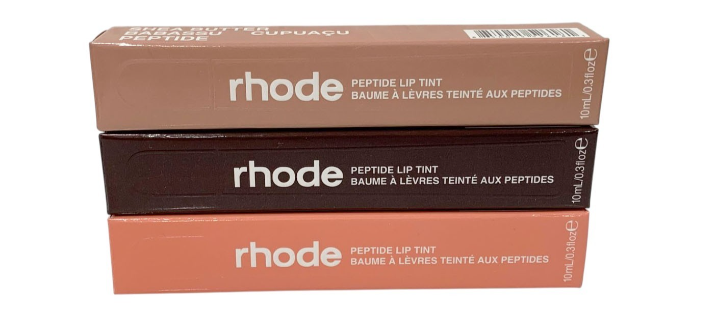 Rhode Peptide Lip Tint  10ml/0.3 fl oz Shea Butter Sheer SET of 3 New in Box