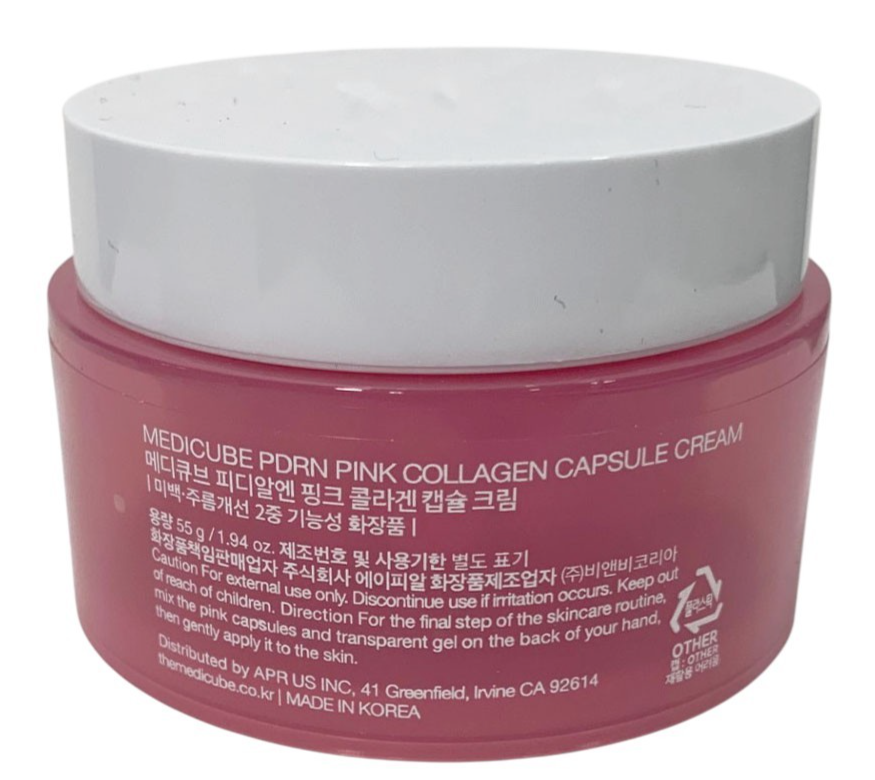 Medicube PDRN Pink Collagen Capsule Cream-Firming, Brightening, Antiaging 1.94oz