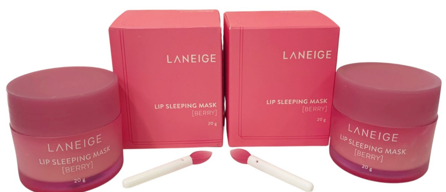 LANEIGE Lip Sleeping Mask Berry 20g Lip Care Moisture Treatment  2 PACK Exp 7/28