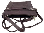 New PURPLE Leathers Crossbody Messenger Purse Bag 5 Pockets, Adjustable Strap