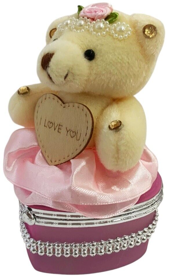 I Love You Bear With Heart Shaped Jewelry Gift Boxes SET OF 4 as On The Pictures