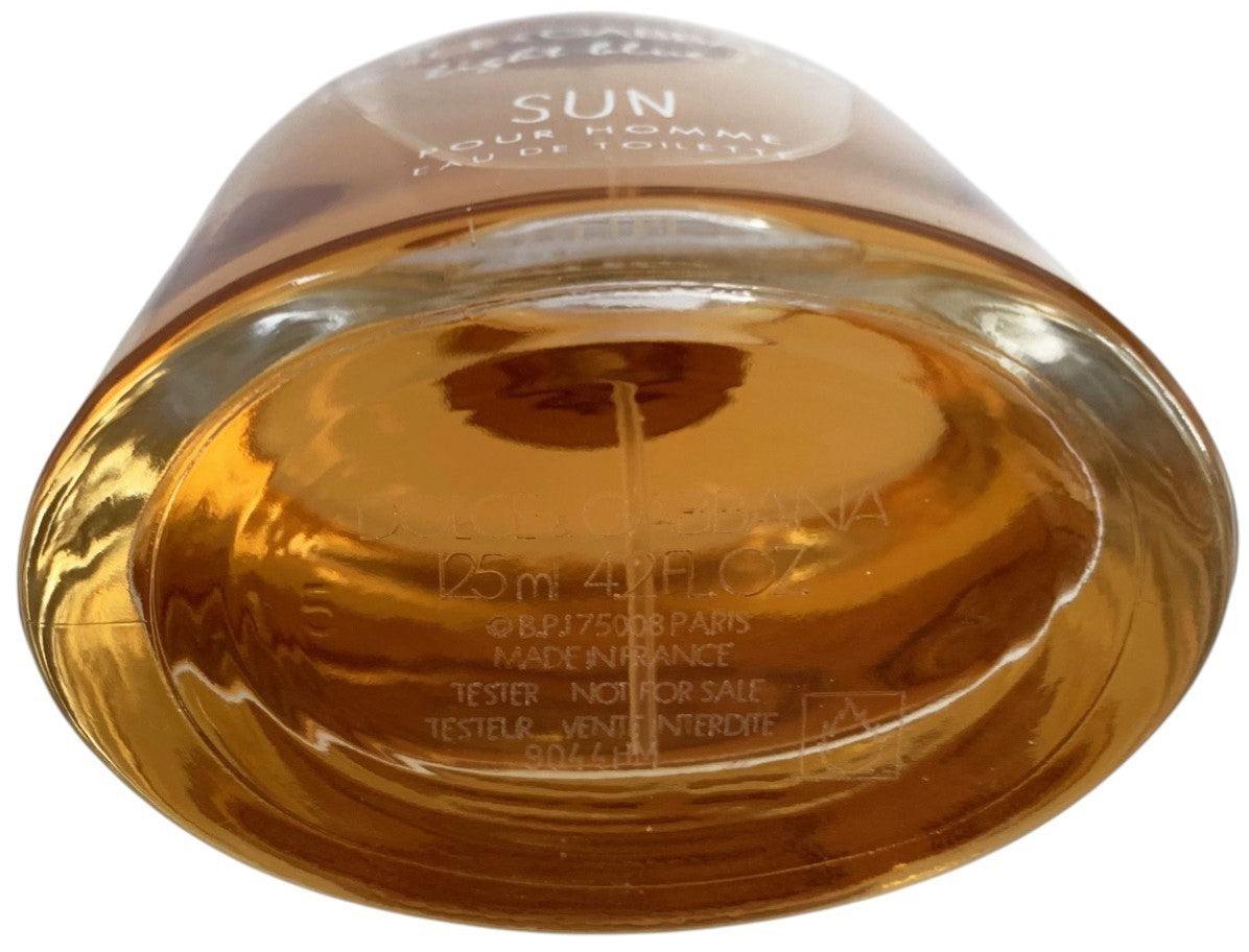 Dolce & Gabbana Light Blue Sun Pour Homme EDT Spray 4.2oz New in White Box