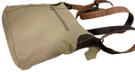 IVORY WOMENS MEDIUM COWHIDE LEATHER CROSS BODY SHOULDER MESSENGER BAG HANDBAG