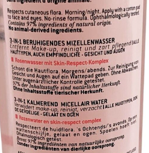 NUXE VERY ROSE 3-IN-1 Soothing Micellar Water 200 ml Removes Make-up & Cleanses