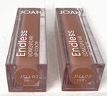 JOAH ENDLESS LONGWEAR LIP COLOR JSLL02 TASTY PACK OF 2