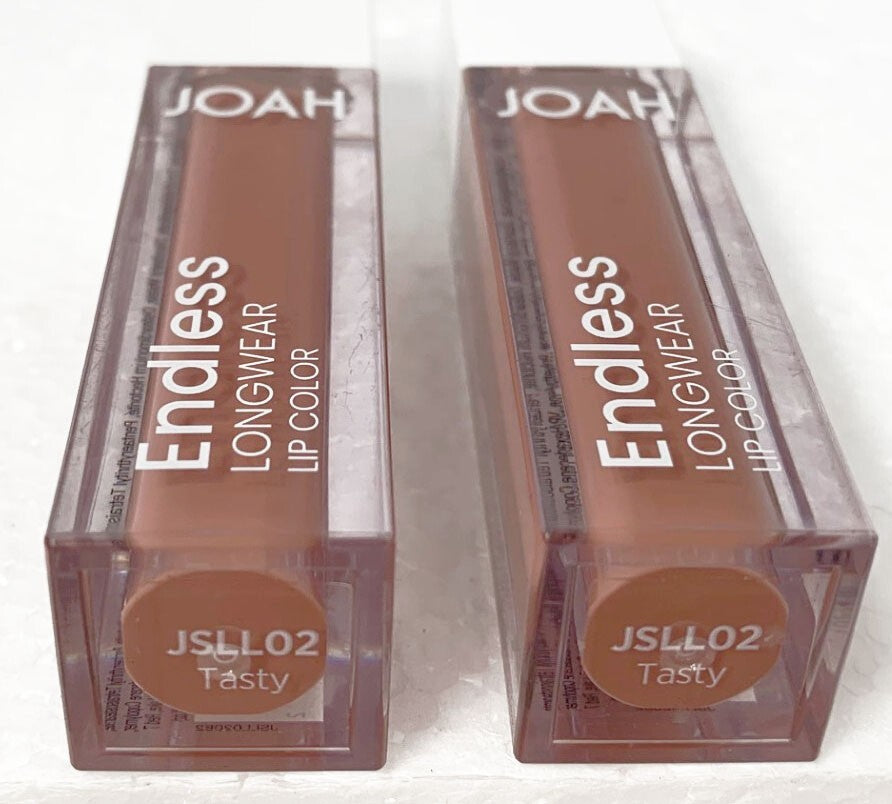 JOAH ENDLESS LONGWEAR LIP COLOR JSLL02 TASTY PACK OF 2