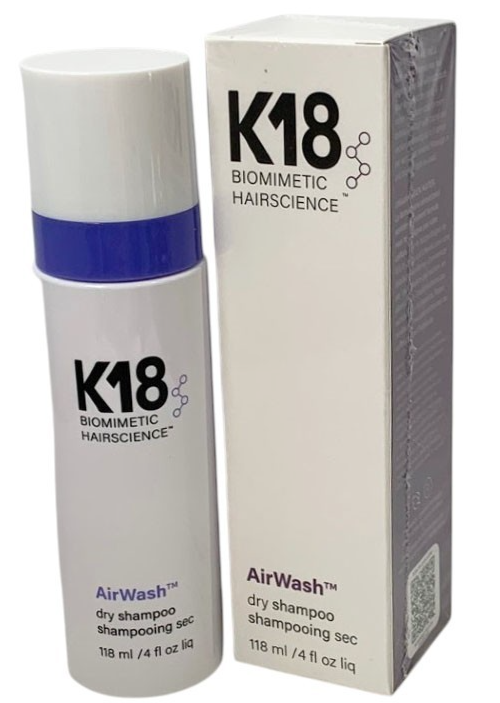 K18 AirWash™ Dry Shampoo 118 ml/4 oz Non-Aerosol New in Sealed Box Exp 02/29