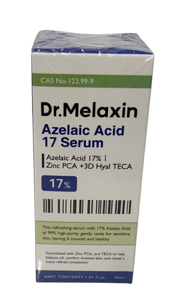 DR.MELAXIN AZELAIC ACID 17% SERUM ZINK PCA+3D Hyal TECA for Oily, Acne Skin 30ml