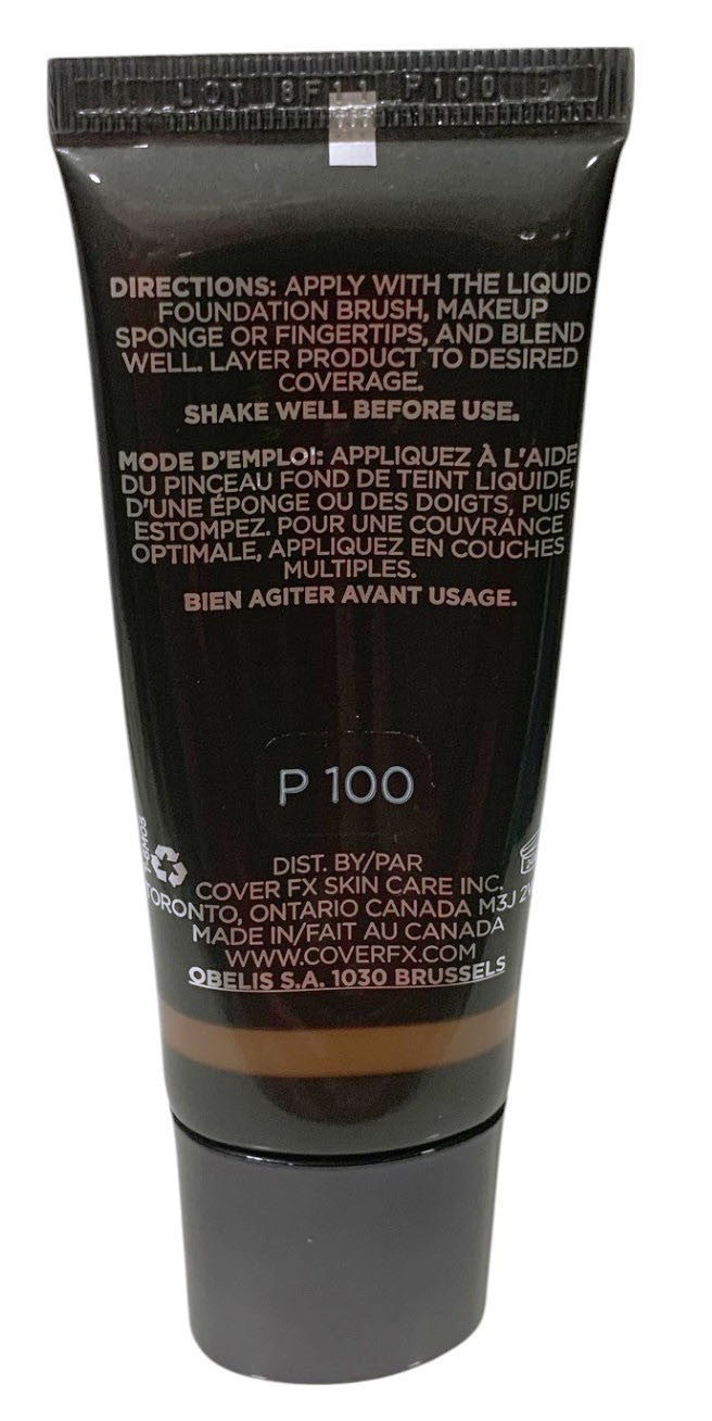 Cover FX Natural Finish Foundation - P 100 - 1oz/30ml -Sealed New in Box