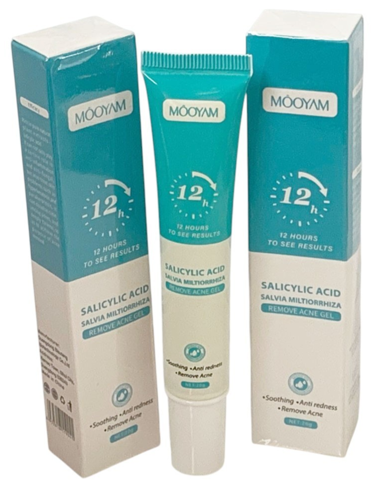 Salicylic Acid Acne Cream Gel Anti Reddness Treatment  Skin Care 20ml Set of 2