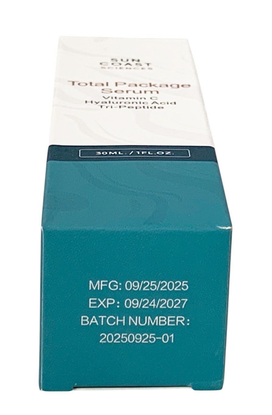 Sun Coast Science Total Package Serum Vitamin C Hyaluronic Acid 1.0 oz SET OF 2