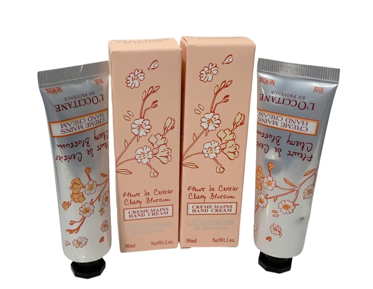 L’Occitane En Provence Cherry Blossom Hand Cream 30ml/1 oz Set of 2 Sealed