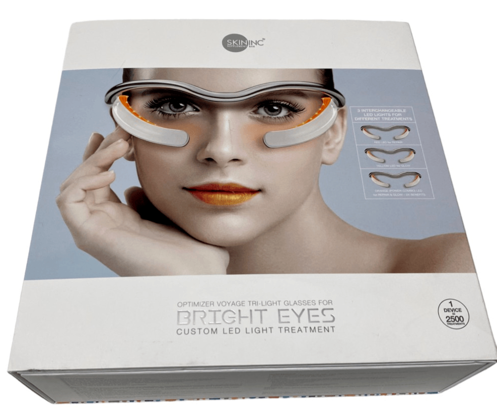 Skin Inc Voyage Tri Light Glasses For Bright Eyes LED Light Ttreatment Open Box