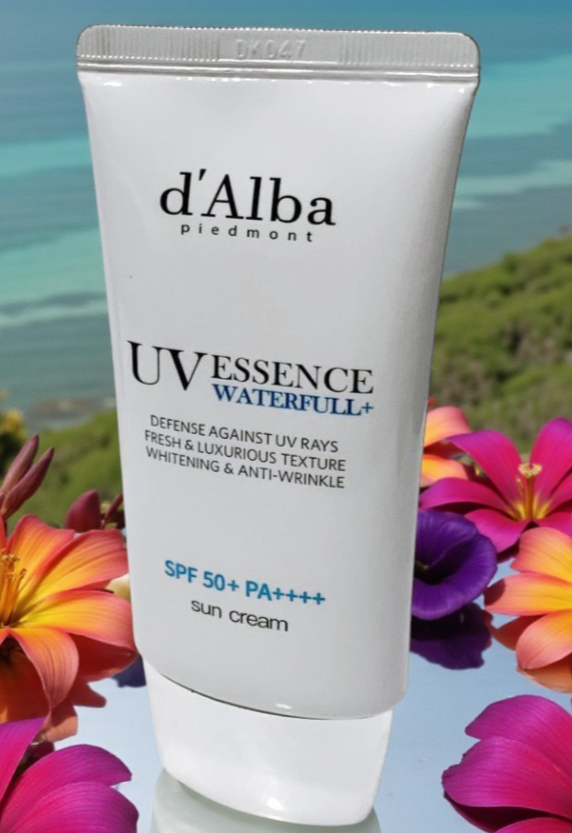 D'ALBA UV ESSENCE VEGAN WATERFULL+SUN CREAM ANTI-WRINKLE SPF50+PA+++As PICTURED