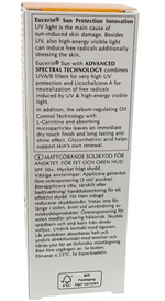 Eucerin Oil Control Dry Touch Sun Gel Cream Ultra Light Acne Skin SPF50+ 50ml