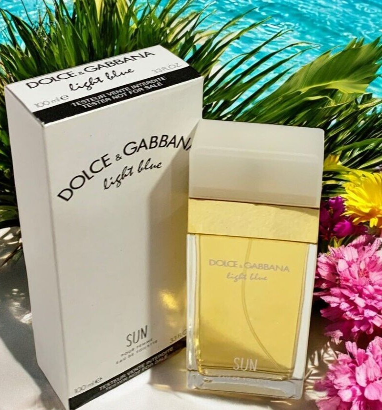 Dolce & Gabbana Light Blue Sun 100ml/3.4oz Eau De Toilette Spray in White Box