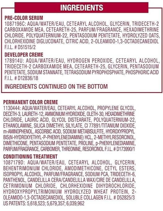 3  L'Oreal Paris 7 Dark Blonde Excellence Creme Permanent Triple Care Hair Color
