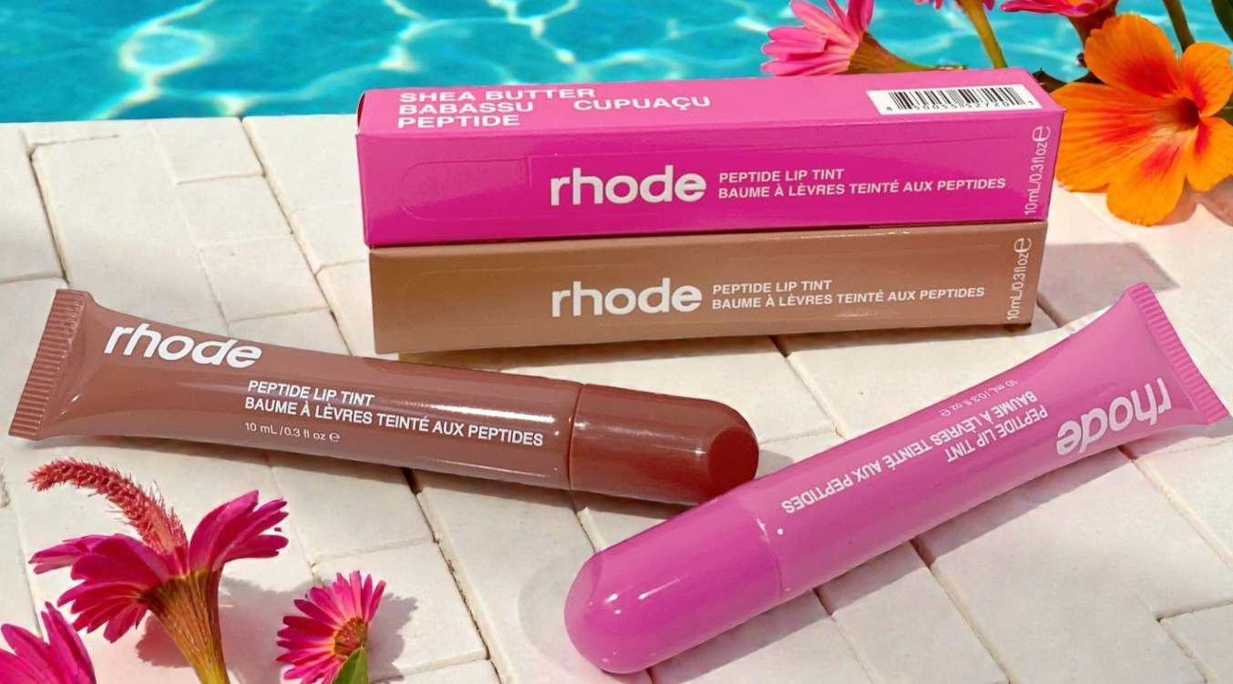 Rhode Peptide Lip Tint 10ml/0.3oz Shea Butter Sheer SET of 2 TOAST & SHORTCAKE