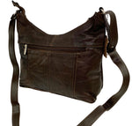 Brown Women Vintage Leather Cross Body Shoulder Bag Handbag Purse Hobo Satchel
