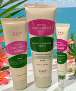 CKD RETINO COLLAGEN PORE CLEANSING FOAM, PEEL OFF MASK, INTENSIVE CREAM 3 PCS