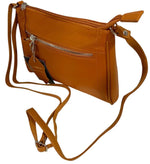 New Orange Cowhide Leather Small Handbag Crossbody Shoulder Bag  Purse for Women