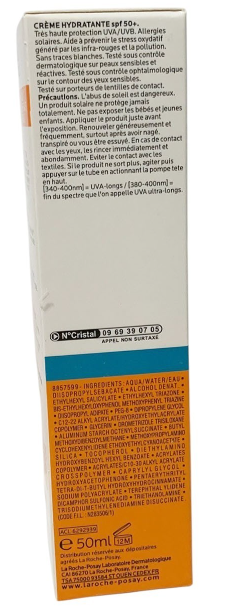 La Roche Posay ANTHELIOS UVMUNE 400 Moisturizing Cream SPF50+50ml-2 SET EX 09/28