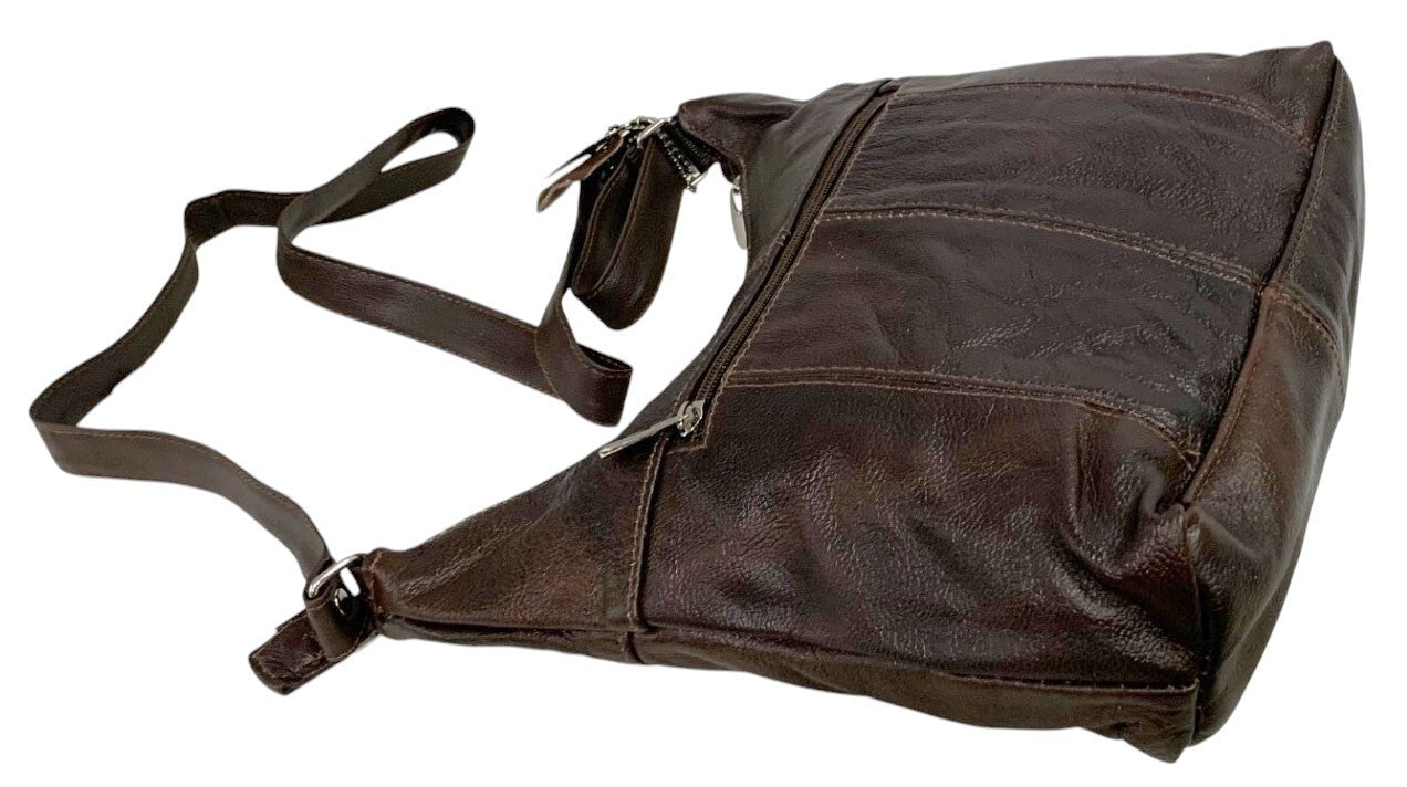 Brown Women Vintage Leather Cross Body Shoulder Bag Handbag Purse Hobo Satchel