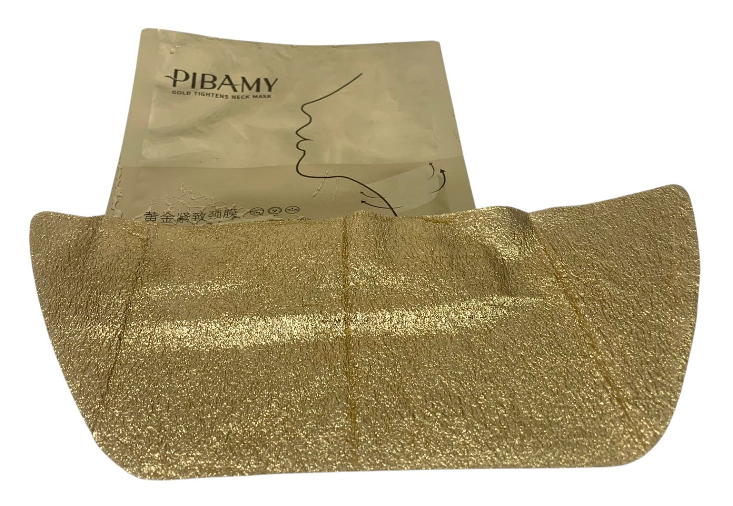 Gold Neck Mask Anti-Wrinkle Firm Anti Aging Necks Skin Care 10pcs box Exp 07/28