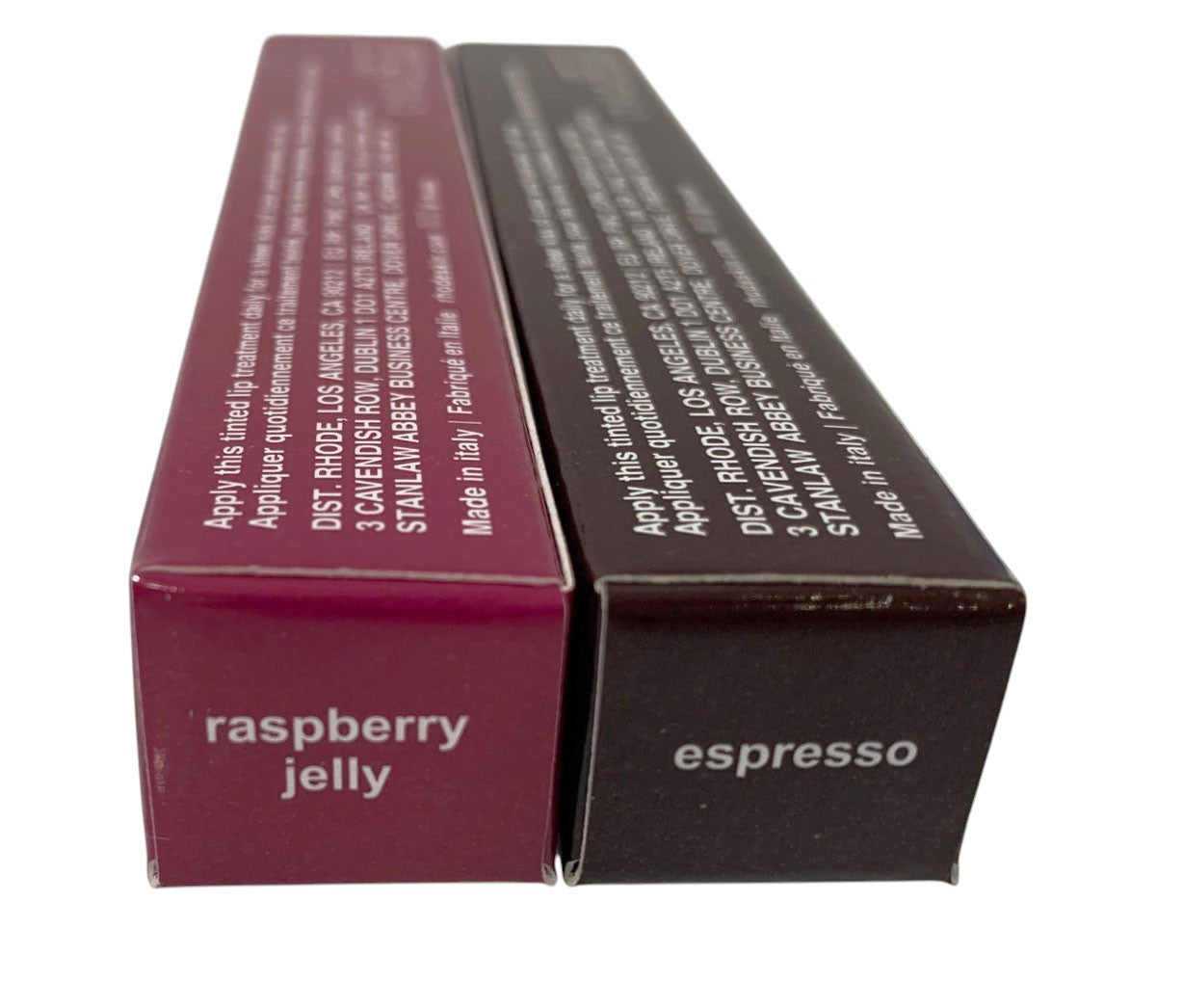 Rhode Peptide Lip Tint 10ml Shea Butter Sheer SET of 2: ESPRESSO & RASPBERRY JEL