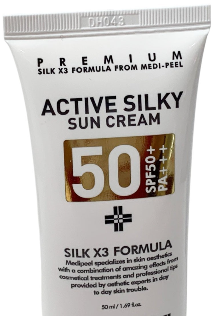 MEDI PEEL Active Silky Sun Cream SPF50+ PA+++ 50ml /1.69oz Exp 02/28 SET of 2