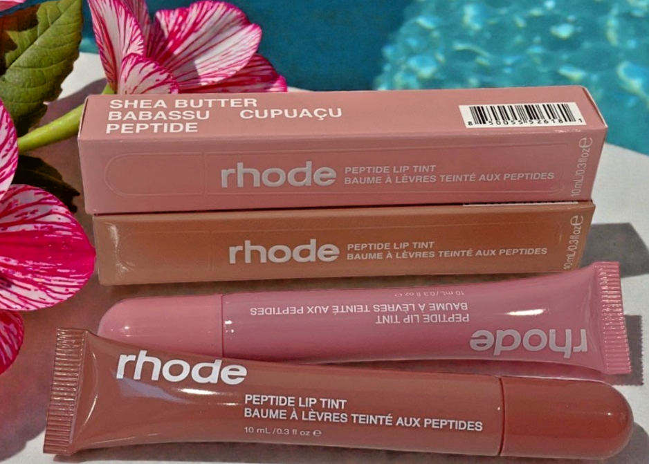 Rhode Peptide Lip Tint 10ml Shea Butter Sheer SET of 2: RIBBON & TOAST