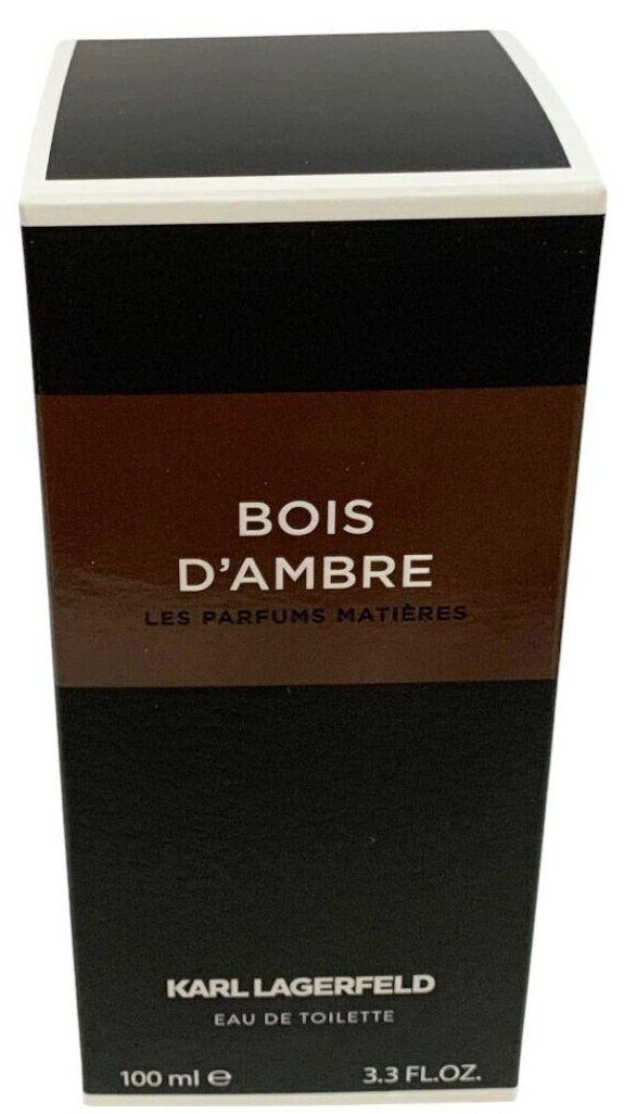 Karl Lagerfeld BOIS D'AMBRE Eau de Toilette Spray for Men 3.3oz NEW UNSEALED BOX