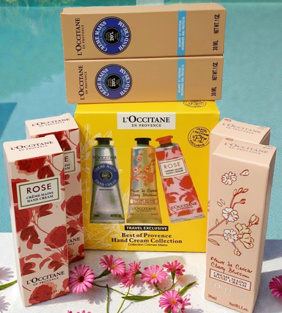 L'Occitane BEST OF PROVENCE HAND CREAM COLLECTION TRAVEL EXCLUSIVE 6 ps+GIFT BAG
