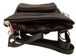 New Dark Brown Small Leathers Crossbody Messenger Purse Bag  Adjustable Strap