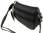 Black Soft Cowhide Leather Small Handbag Crossbody Shoulder Bag  Purse for Women