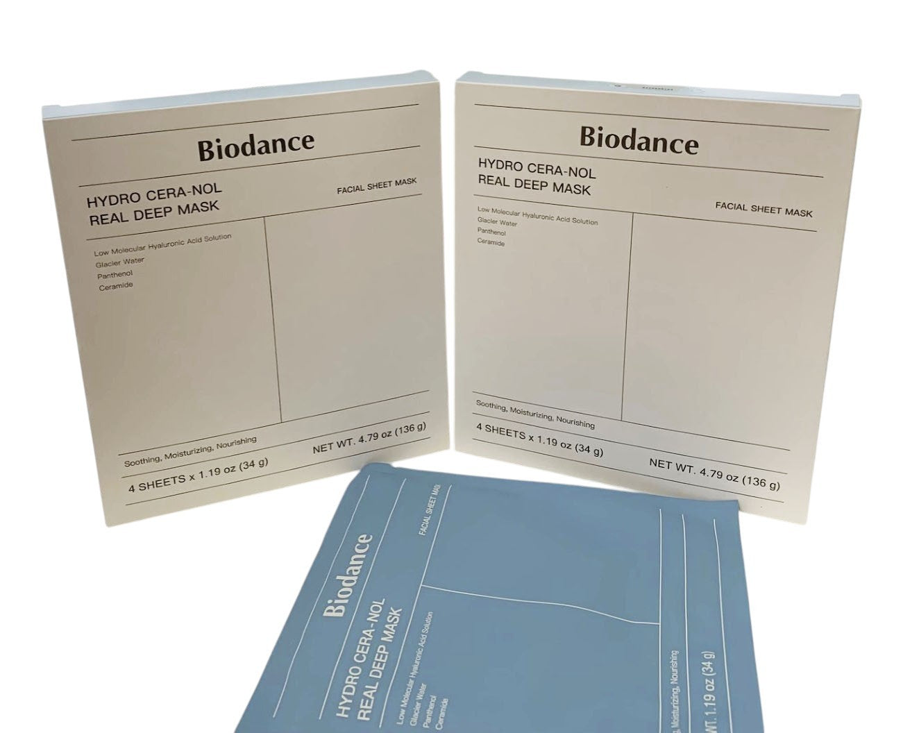 Biodance Hydro Cera-Nol Real Deep Mask Set of 8 Sheet 34g Each EXP. 10/08/2028