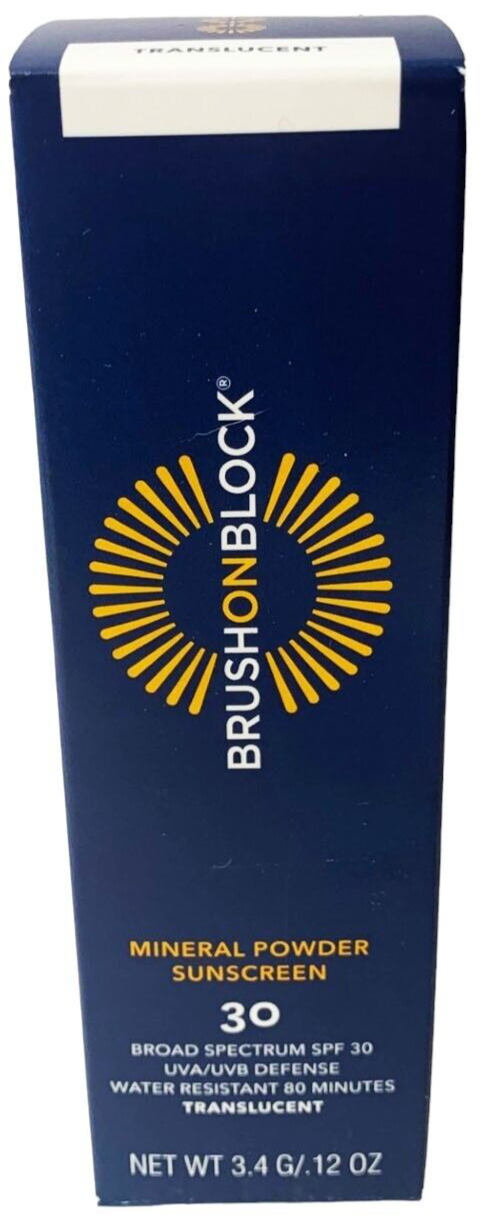 Brush On Block SPF 30 Mineral Powder Sunscreen Translucent 3.4g/.12oz EXP 02/26