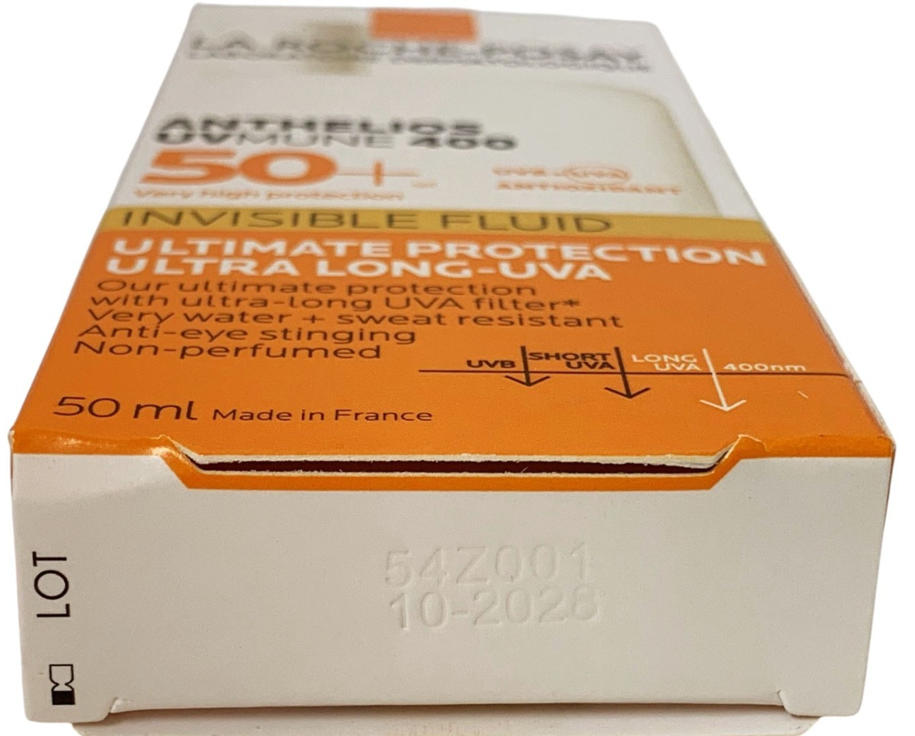 LA ROCHE- POSAY ANTHELIOS UVMUNE 400  SPF50 + INVISIBLE FLUID  50ml EXP 10/28