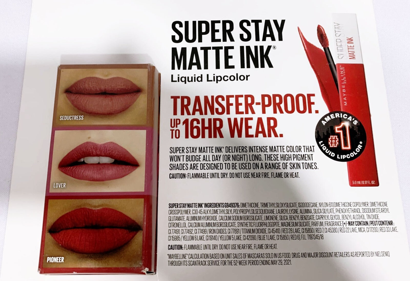 SET OF 3 PCS OF MAYBELLINE SUPER STAY MATTE INK LIQUID LIP COLOR 0.17oz EACH NEW