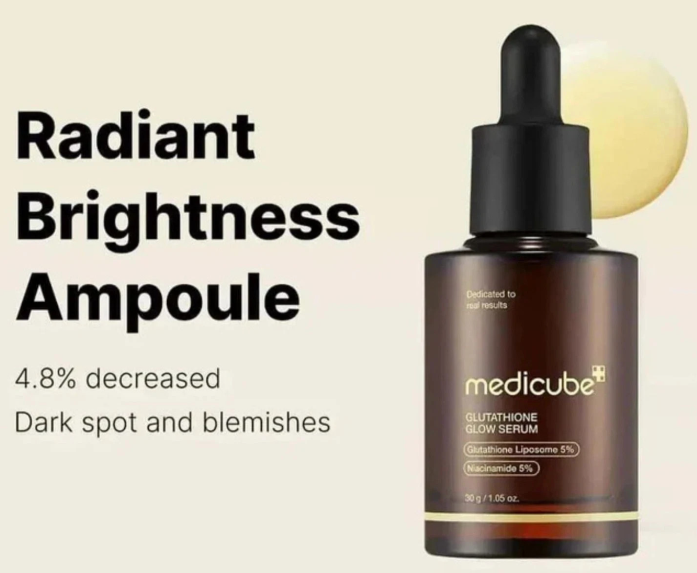 Medicube Glutathione Glow Serum 30g/1oz Brightening, Korean Cosmetics, K-Beauty