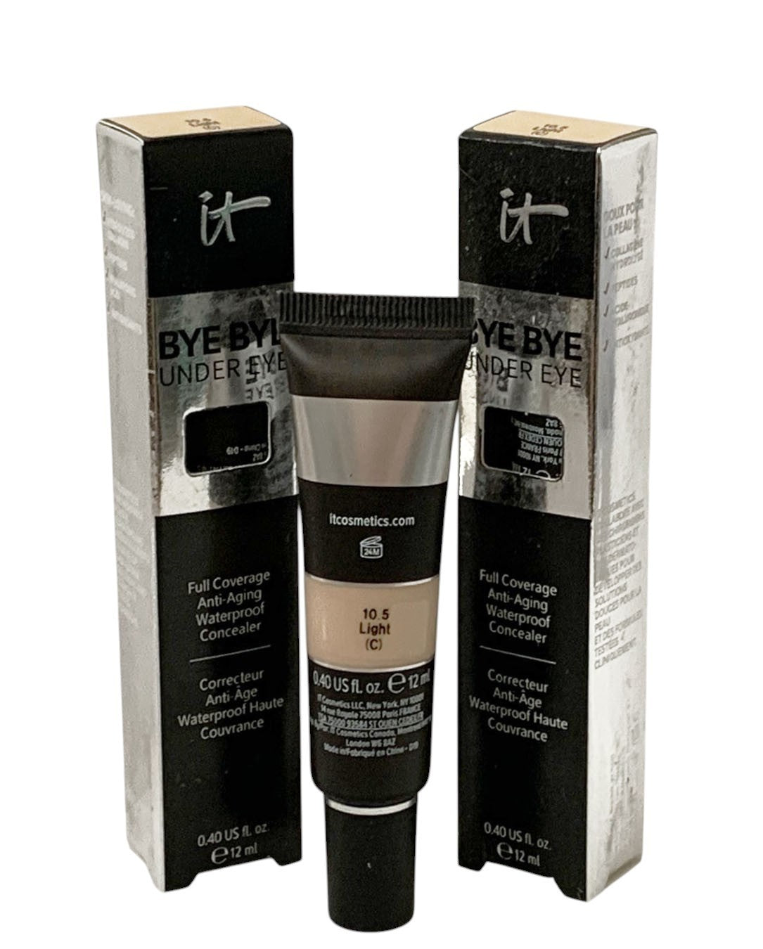 2 it Cosmetics Bye Bye Under Eye Full Coverage Concealer (10.5 Light C ) 12ml